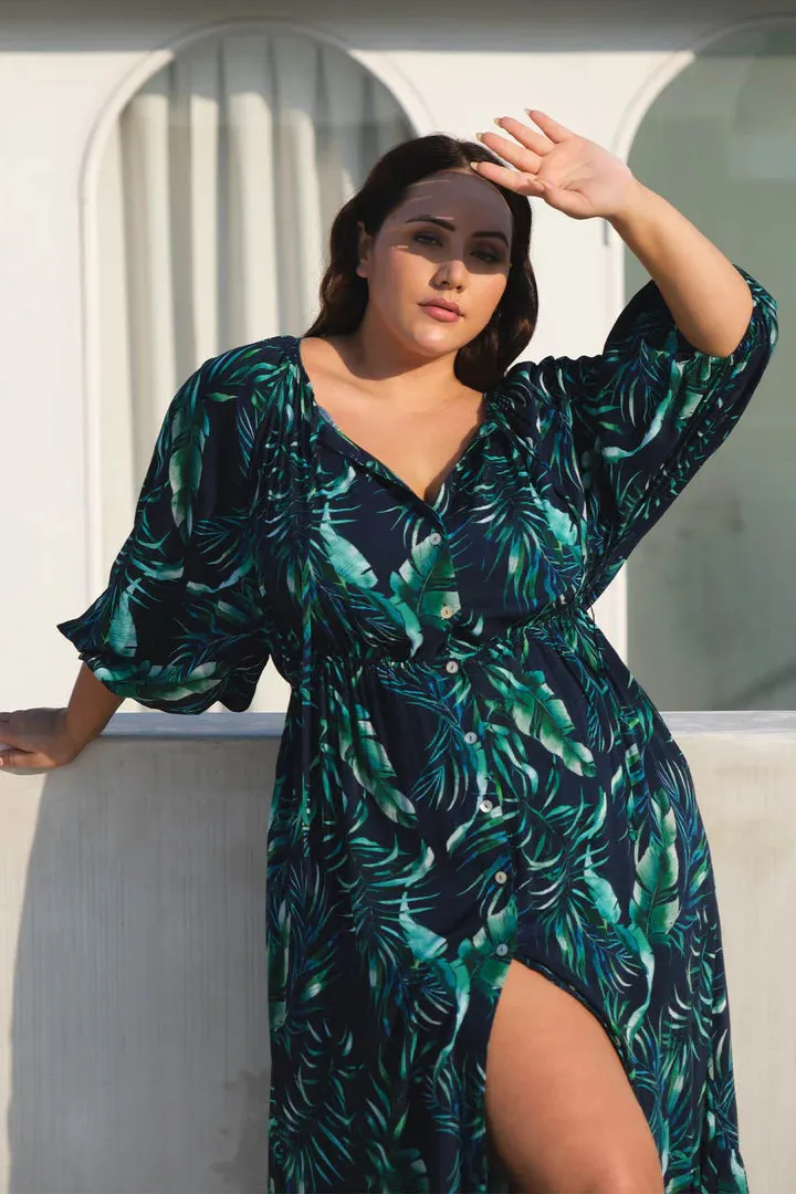 Palmspiration Elgar Dress Dark Navy