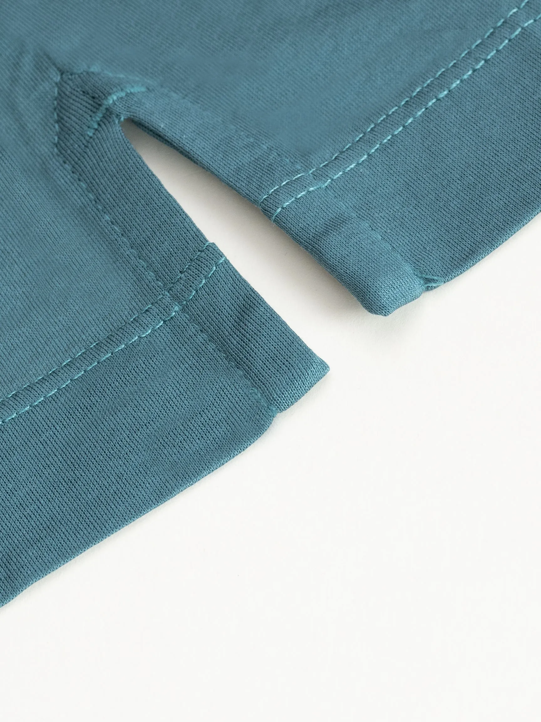 PETROL SOFT MERCERIZED COTTON T-SHIRT