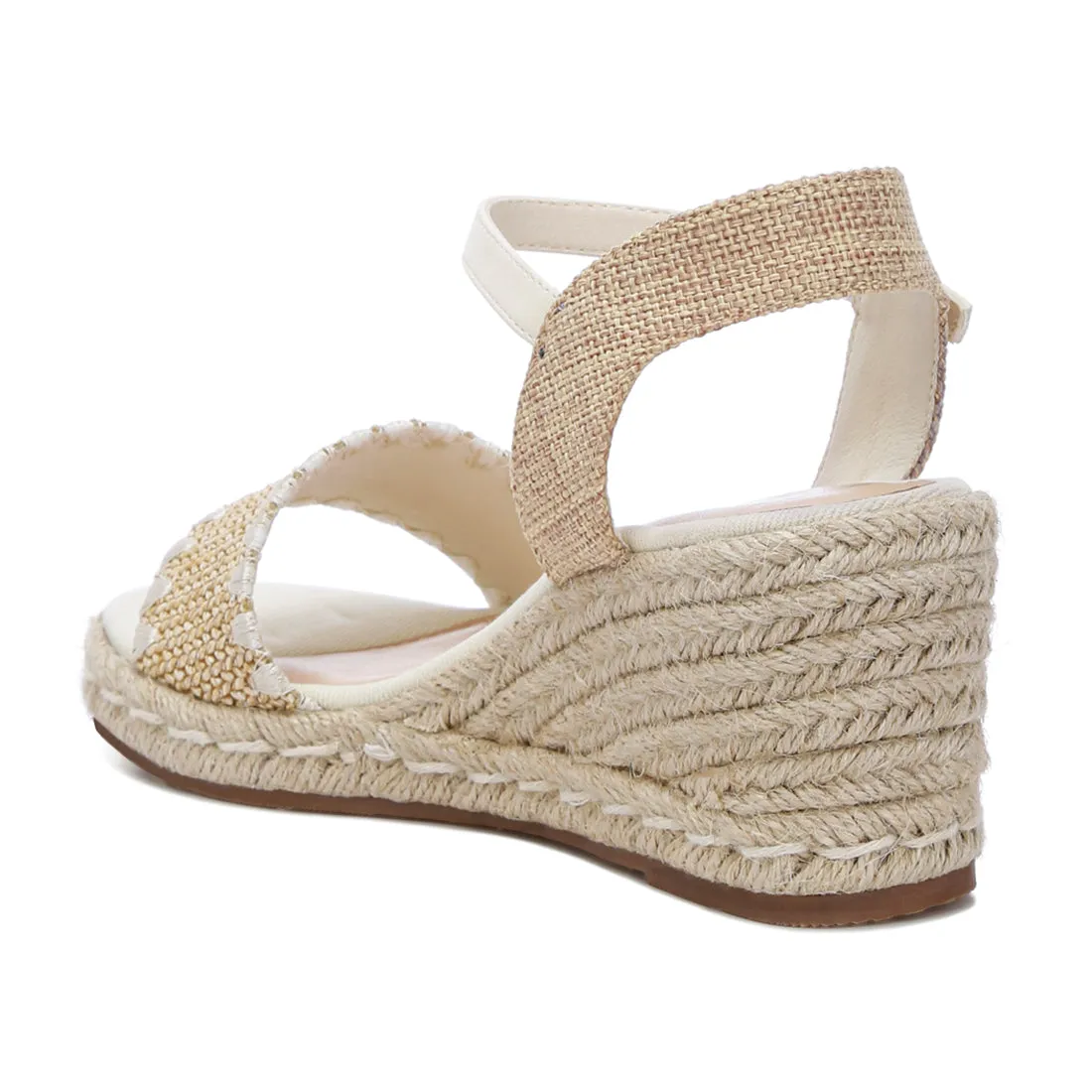 Raffia Wedge Heel Espadrilles