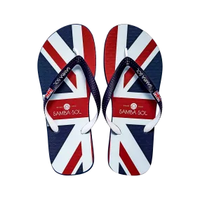 Samba Sol Men's Countries Collection Flip Flops - England