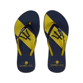 Samba Sol Women's Countries Collection Flip Flops - Barbados