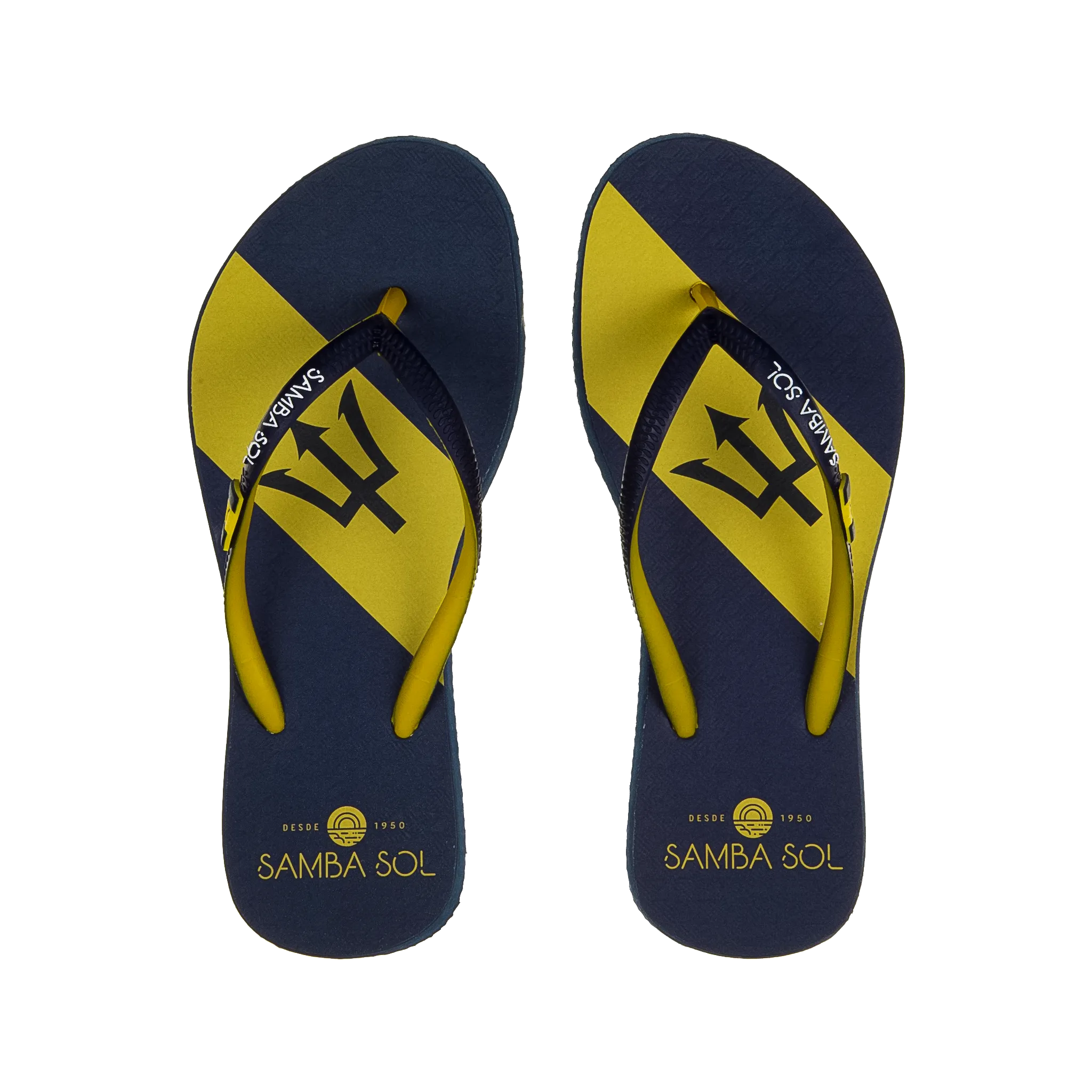 Samba Sol Women's Countries Collection Flip Flops - Barbados