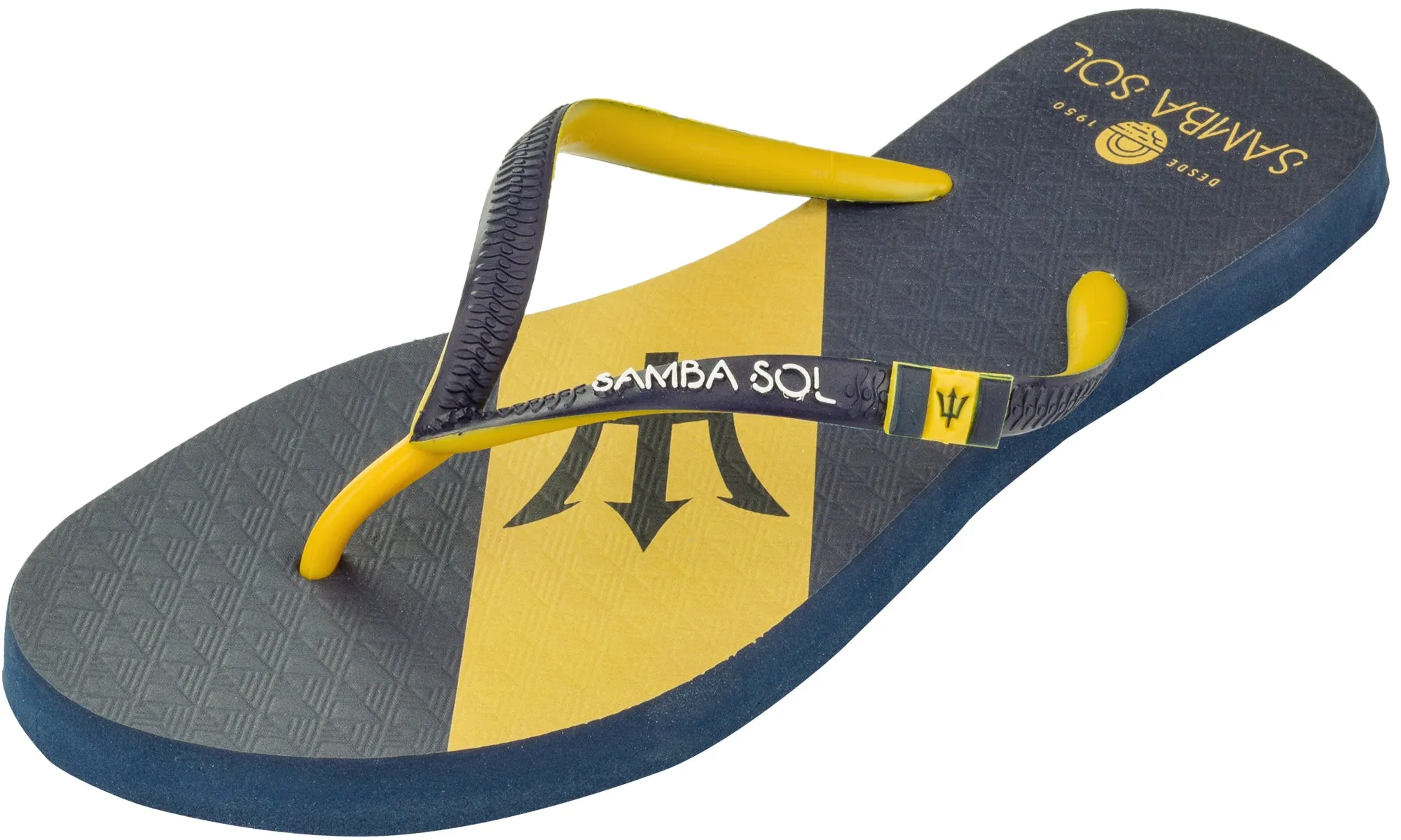 Samba Sol Women's Countries Collection Flip Flops - Barbados