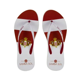 Samba Sol Women's Countries Collection Flip Flops - Monte Carlo