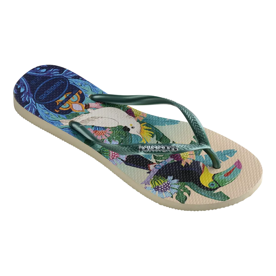 Slim Tropical Flip Flops