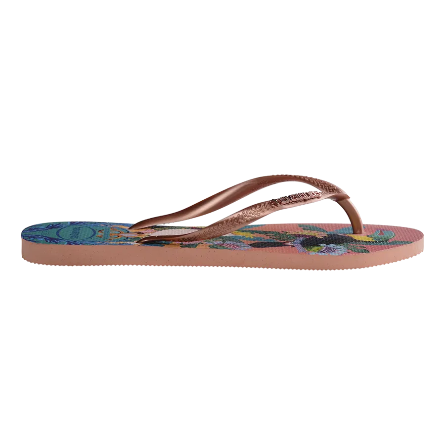 Slim Tropical Flip Flops