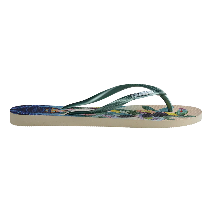 Slim Tropical Flip Flops