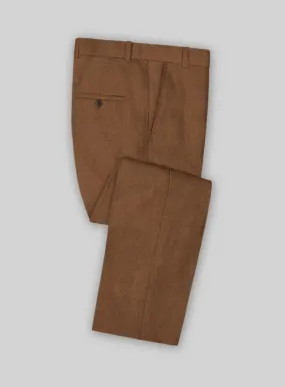 Solbiati Art Du Lin Otter Brown Linen Pants