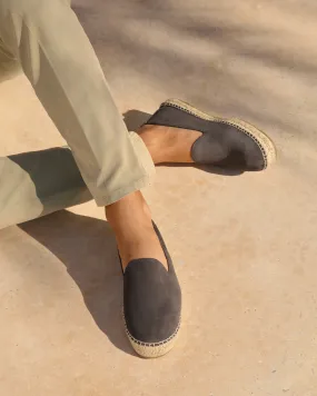 Suede Espadrilles - W10C0 - Hamptons Carbon Grey