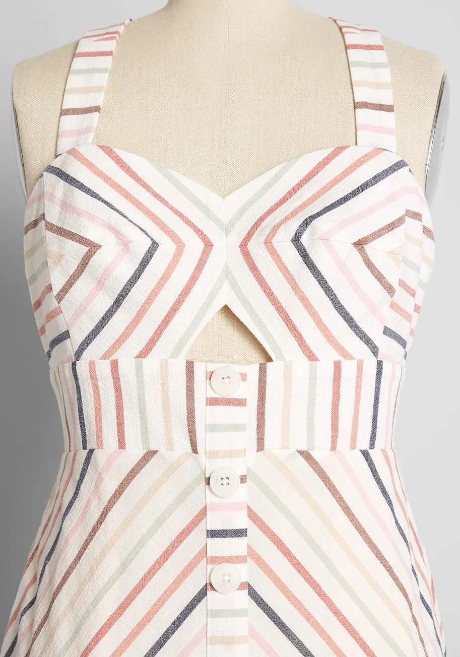 Sunset Cruise Just For You Fit and Flare Dress