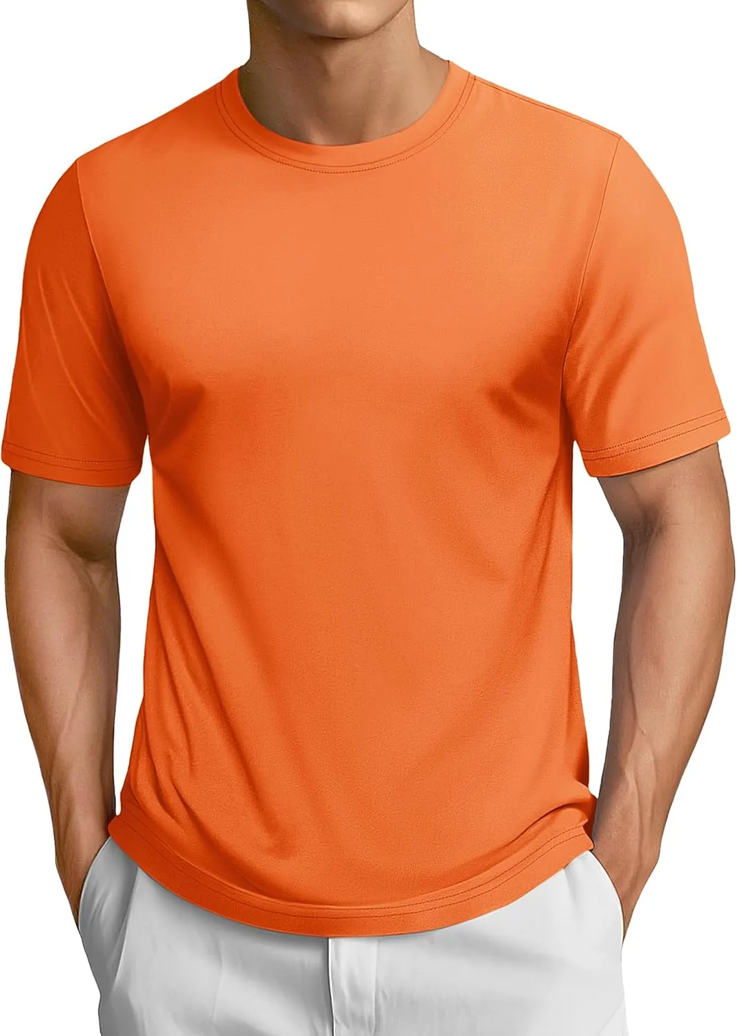 TACVASEN Mens Cotton T Shirt Casual Summer Tshirt Crew-Neck Short Sleeve Soft Tee Classic Basic T-Shirt