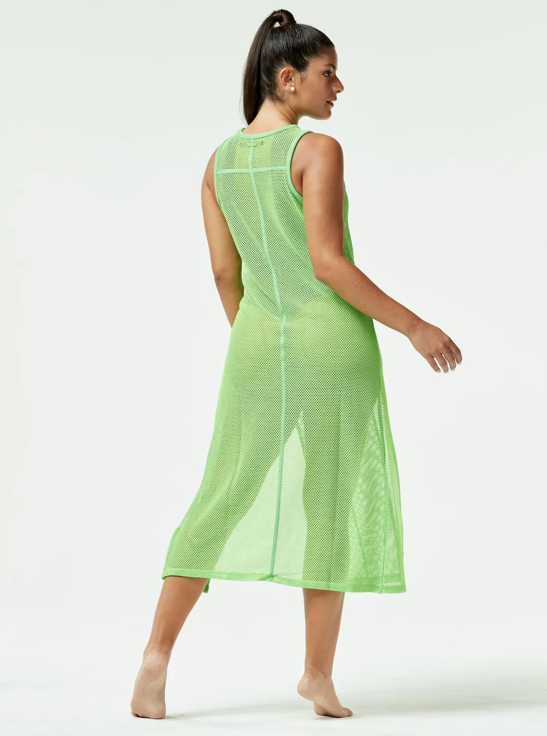 Taiyo Mesh Tunic - Neon Green - FINAL SALE