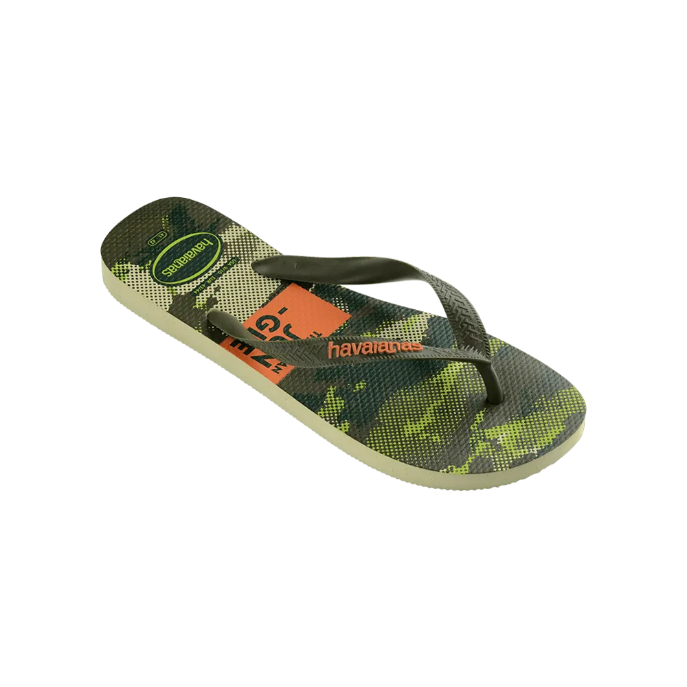 Top Camu Flip Flops