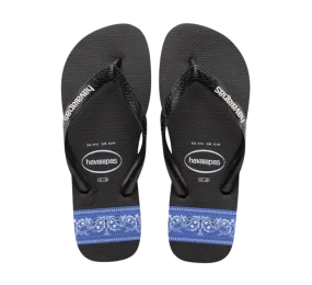 Top Stripes Logo Flip Flops