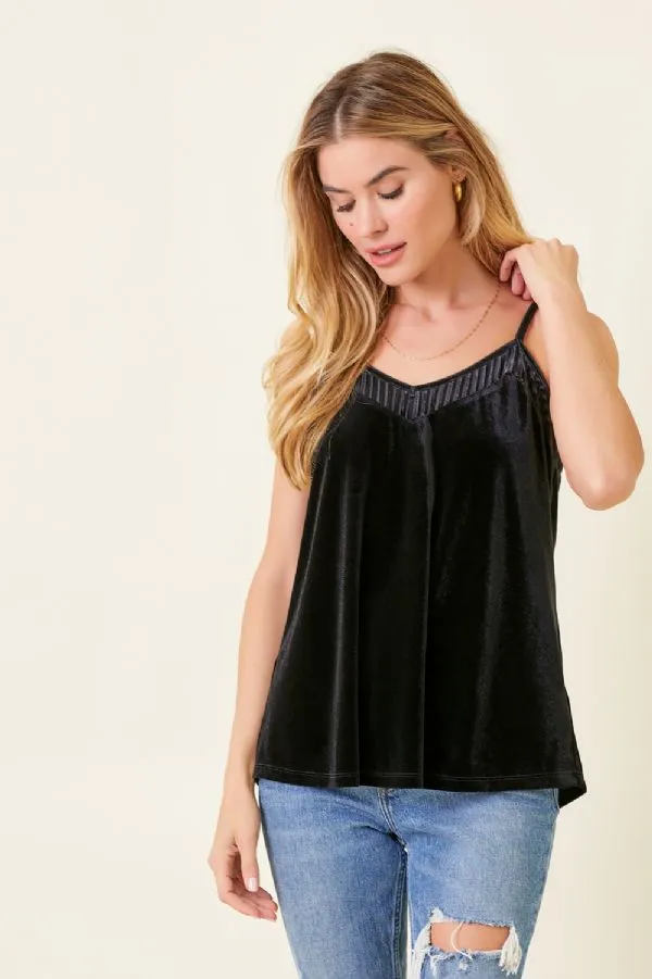 Velvet Camisole - Black