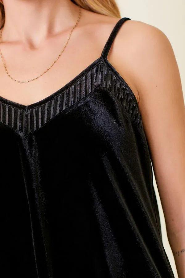 Velvet Camisole - Black