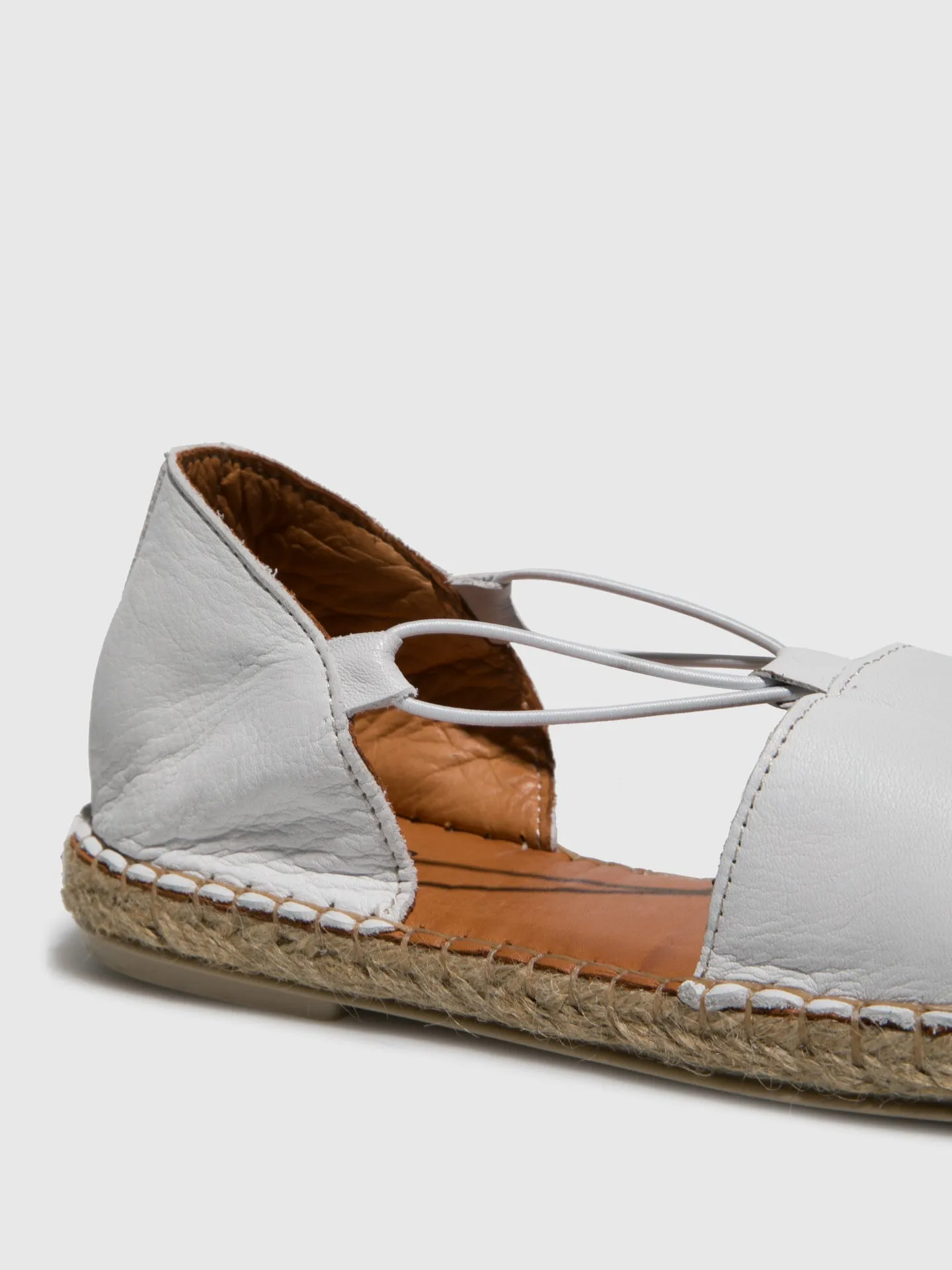White Elasticated Espadrilles