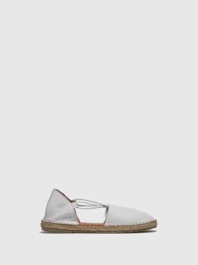 White Elasticated Espadrilles